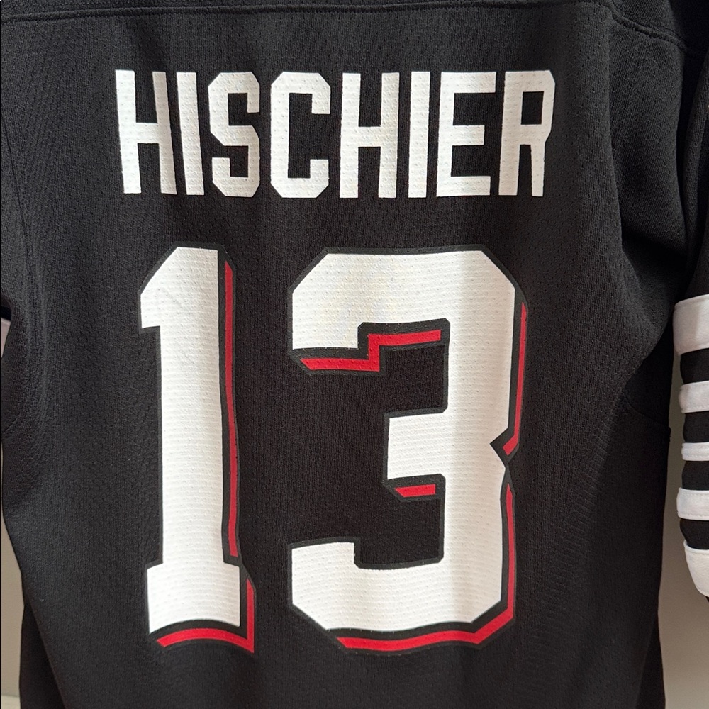 NHL Kids Black and White NJ Devils Jersey - Picture 5 of 5